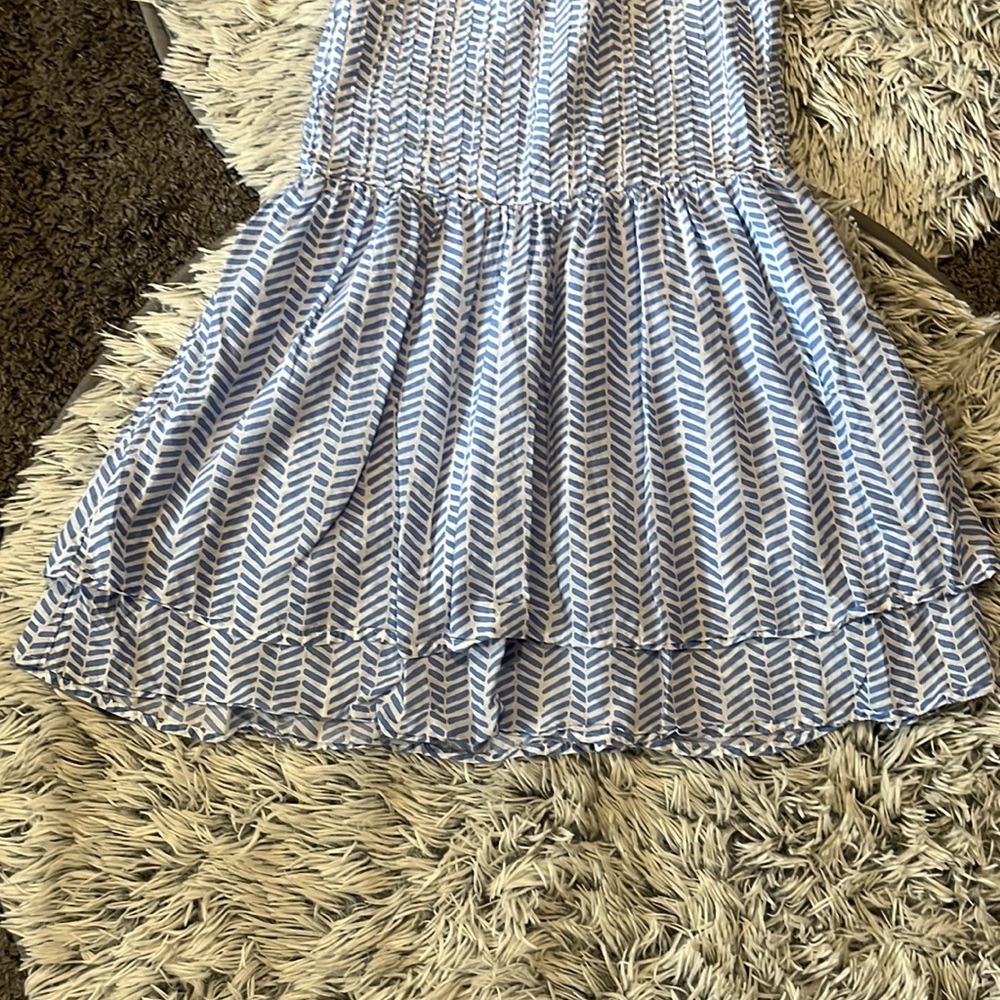 Vineyard Vines Dress Sleeveless Blue White Size medium 10/12 - Picture 8 of 8